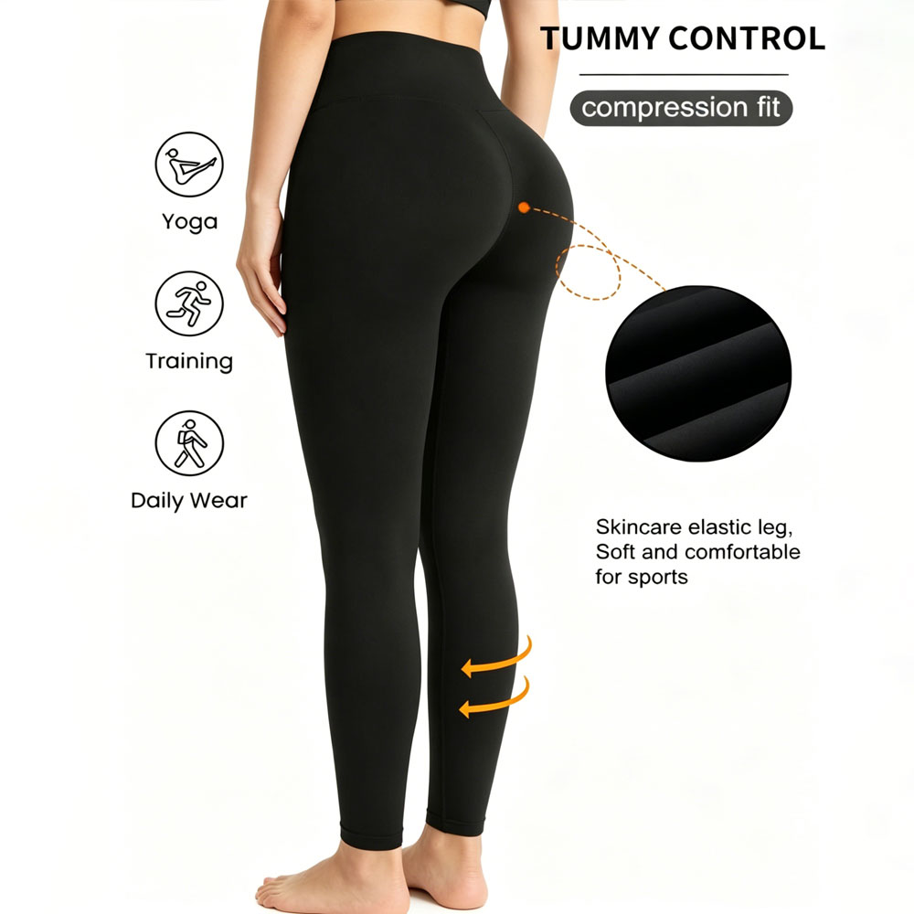 Pilates Yoga Workout - Damskie legginsy sportowe o wysokiej elastyczności,