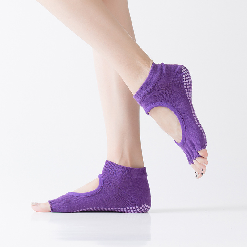 Pilates Yoga Workout - Damskie skarpety do pilatesu z pięcioma