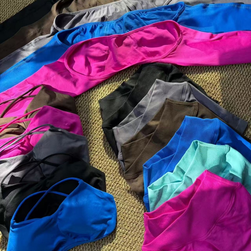 Pilates Yoga Outfit - Damski, elastyczny zestaw sportowy do ćwiczeń: