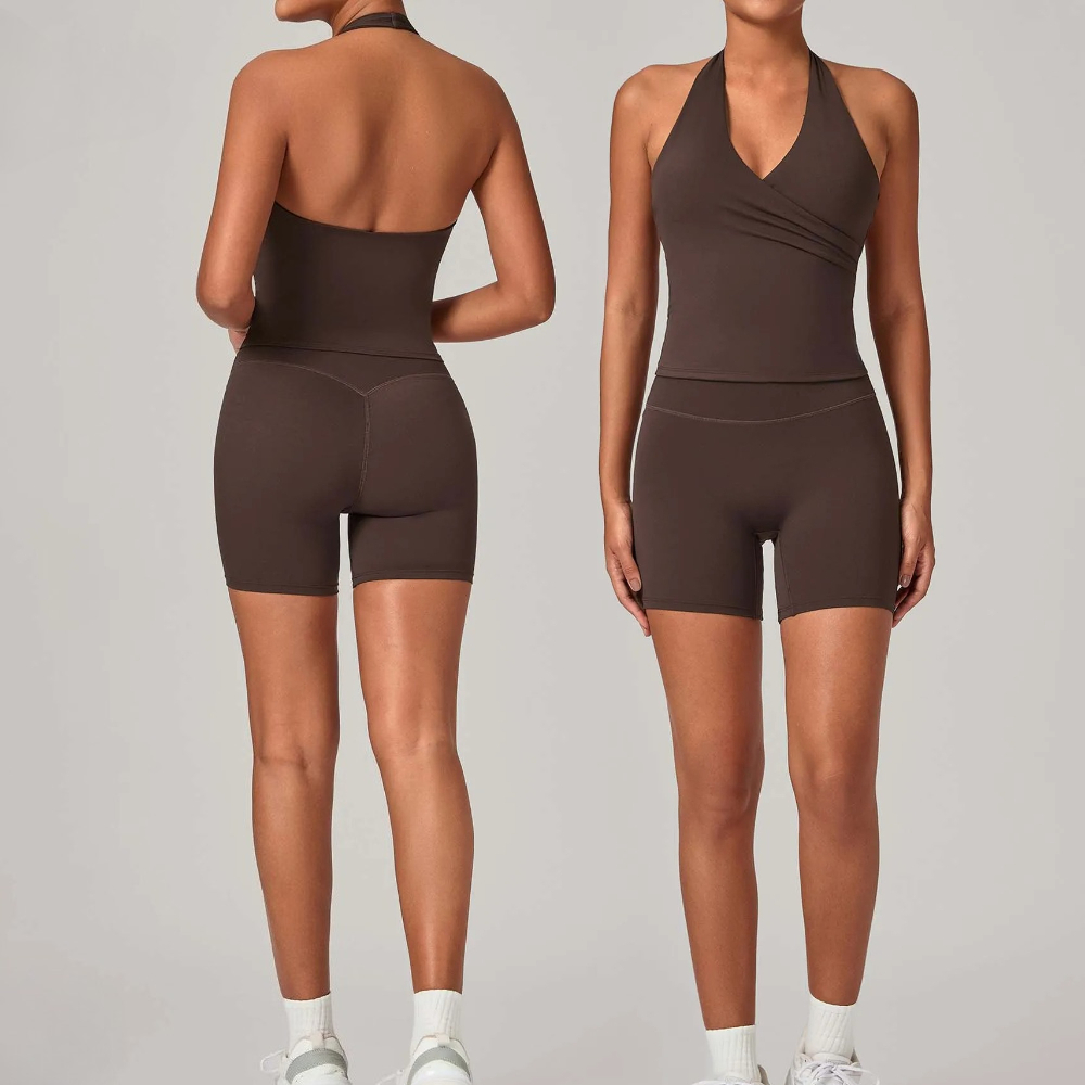 Pilates Yoga Outfit - Dwuczęściowy damski zestaw sportowy do biegania