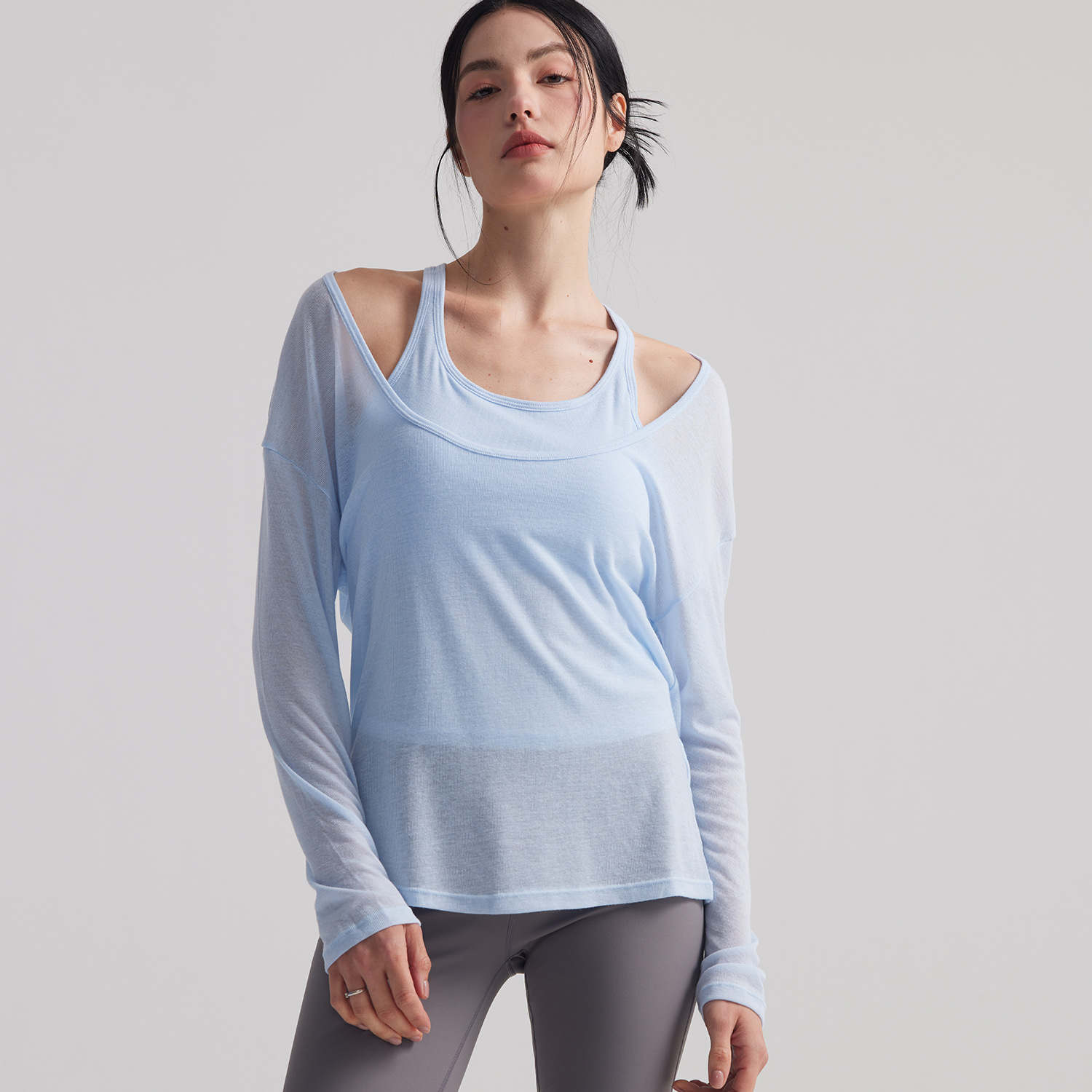 Damska luźna, półprzezroczysta – Pilates Yoga Outfit recenzja i cena