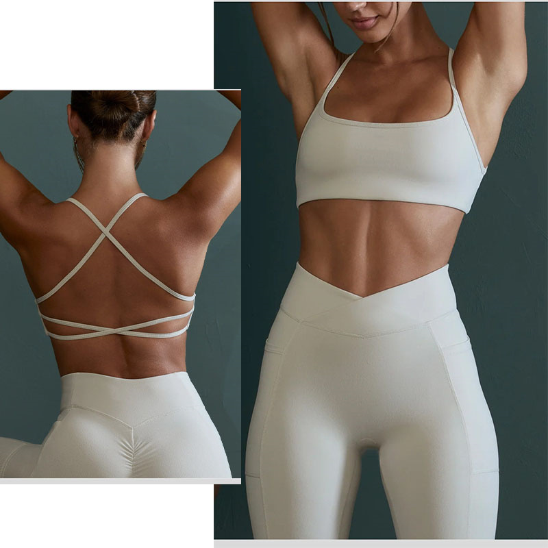 Aiithuug Crisscross Back Yoga  – Pilates Yoga Workout recenzja i cena